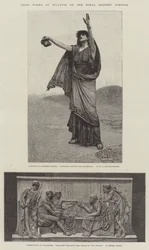 Preiswerke der Studenten der Royal Academy Schools. Illustration für The Illustrated London News, 5. Januar 1884